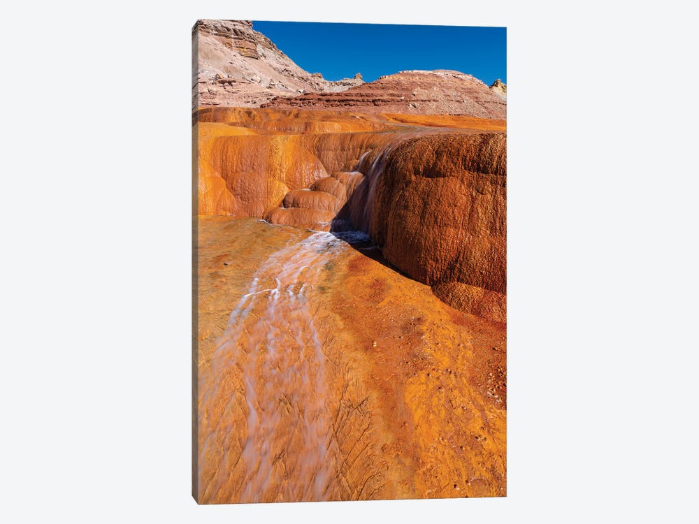 USA, Utah. Crystal Geyser, A Cold Water Geyser, Travertine Geological Formation, Near Green River I by Judith Zimmerman 1-piece Canvas Wall Art