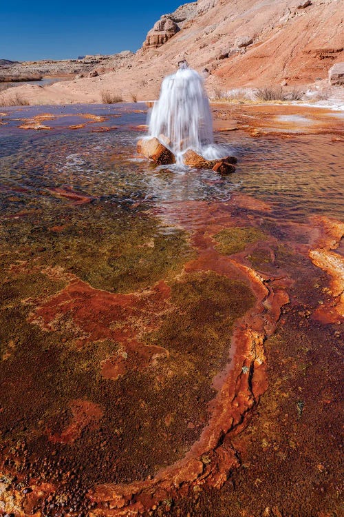 USA, Utah. Crystal Geyser, A Cold Water Geyser, Travertine Geological Formation, Near Green River II