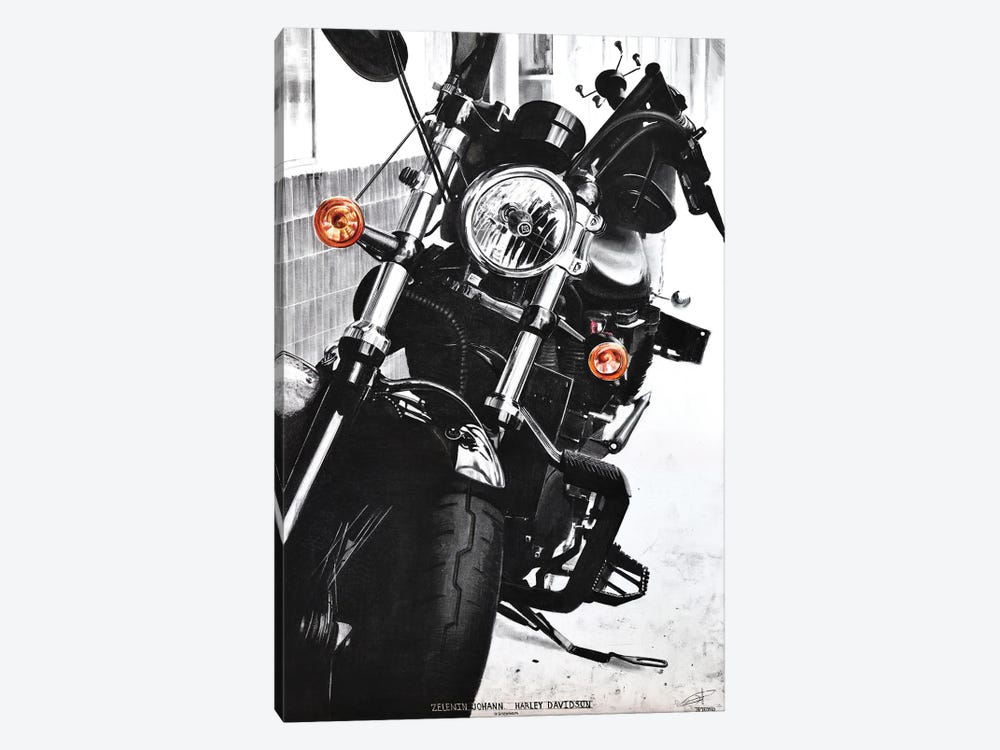 Harley Davidson by Johann Zelenin 1-piece Canvas Art