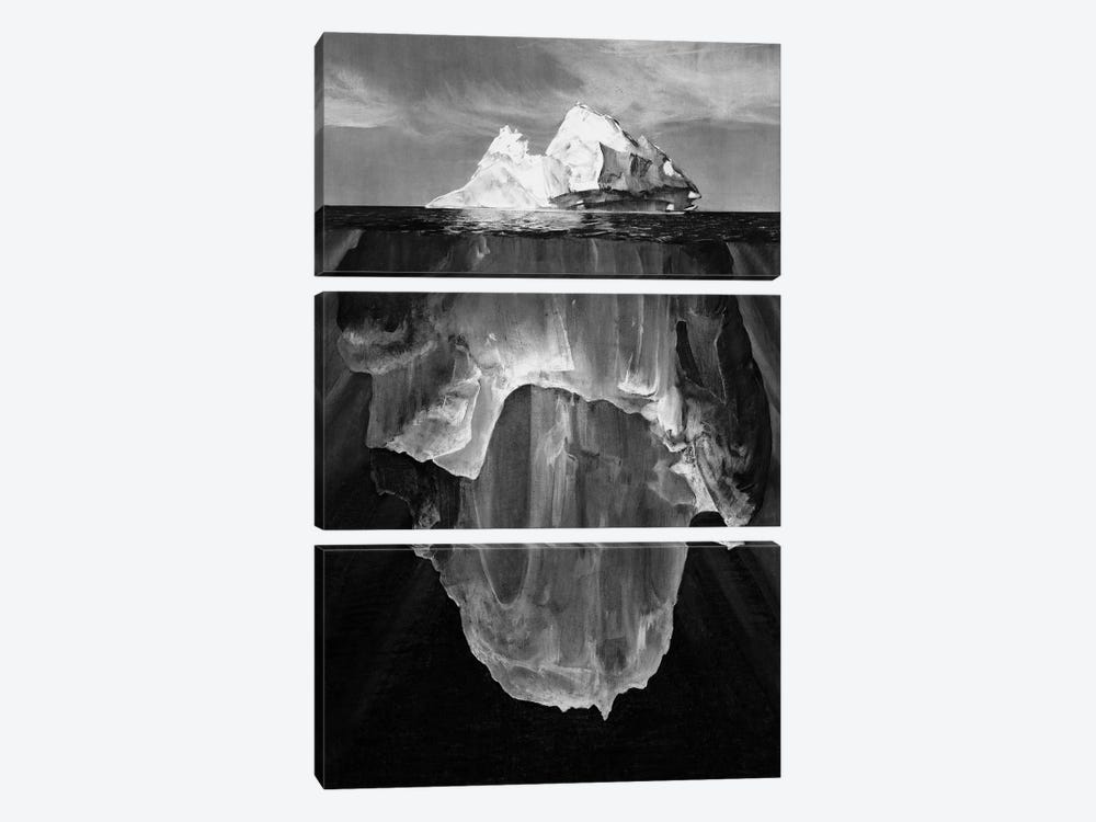 Iceberg by Johann Zelenin 3-piece Canvas Art Print