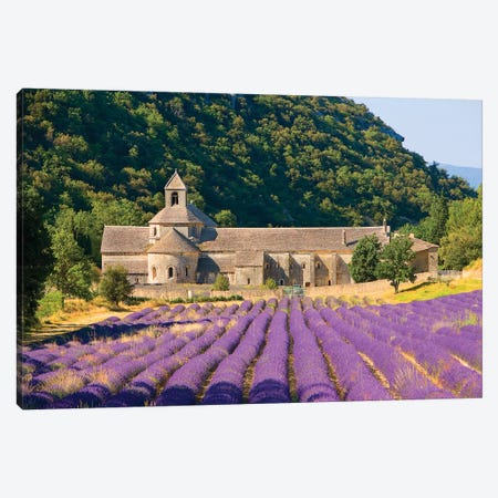 Lavender Field, Senanque Abbey, Near Gordes, Provence-Alpes-Cote d'Azur, France Canvas Print #JZU1} by Jim Zuckerman Art Print