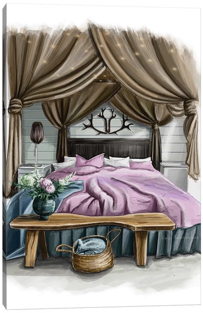 Bedroom Canvas Art Print - Kate Andryukhina