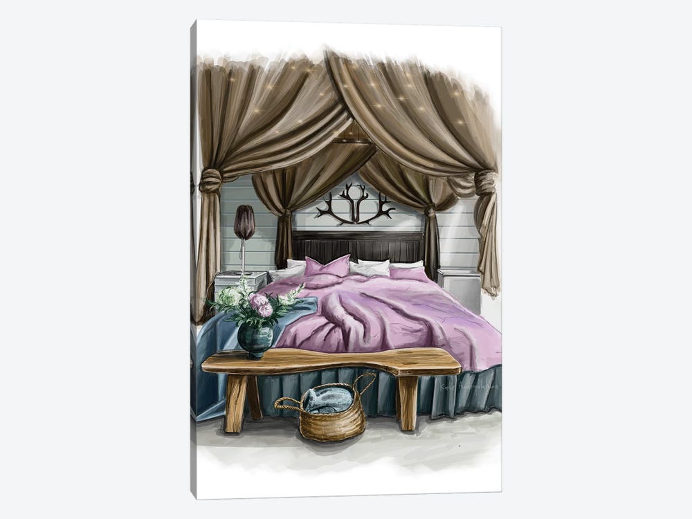 Bedroom by Kate Andryukhina 1-piece Canvas Art Print