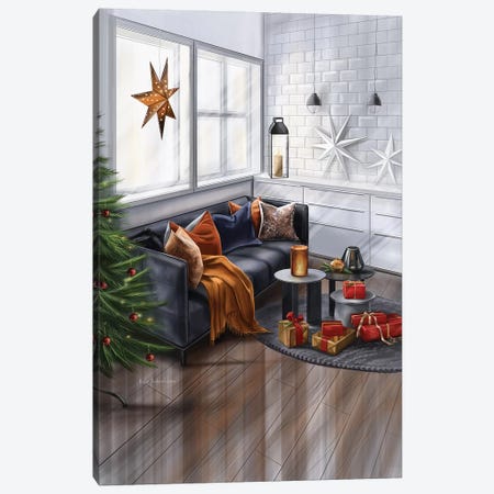 Christmas Decoration In A House Canvas Print #KAA12} by Kate Andryukhina Canvas Art Print