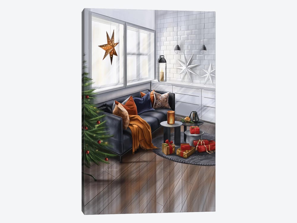 Christmas Decoration In A House by Kate Andryukhina 1-piece Canvas Artwork