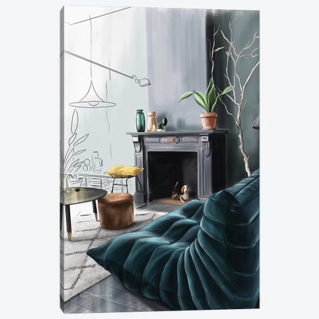 In The Living Room Canvas Print #KAA16} by Kate Andryukhina Canvas Art