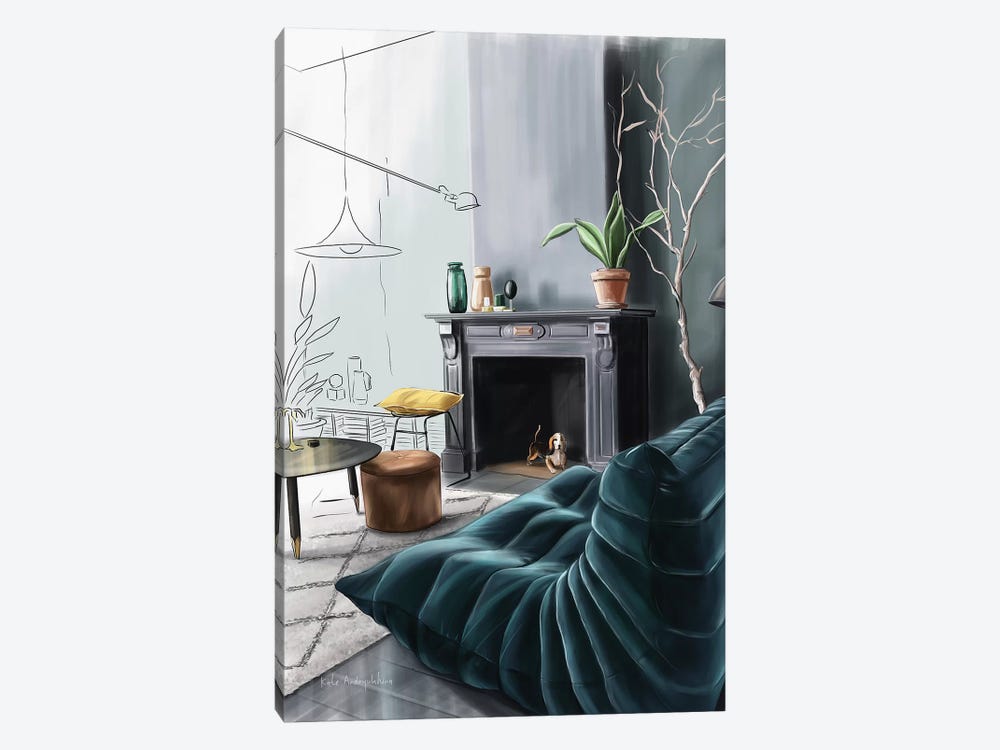 In The Living Room by Kate Andryukhina 1-piece Canvas Wall Art