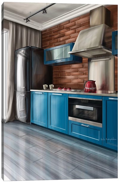 Kitchen Canvas Art Print - Kate Andryukhina