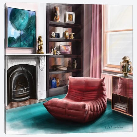 Living Room Canvas Print #KAA18} by Kate Andryukhina Art Print