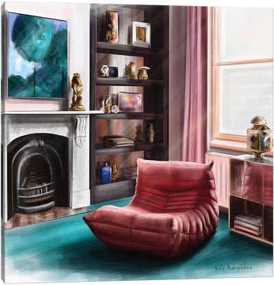 Living Room Canvas Art Print - Furniture