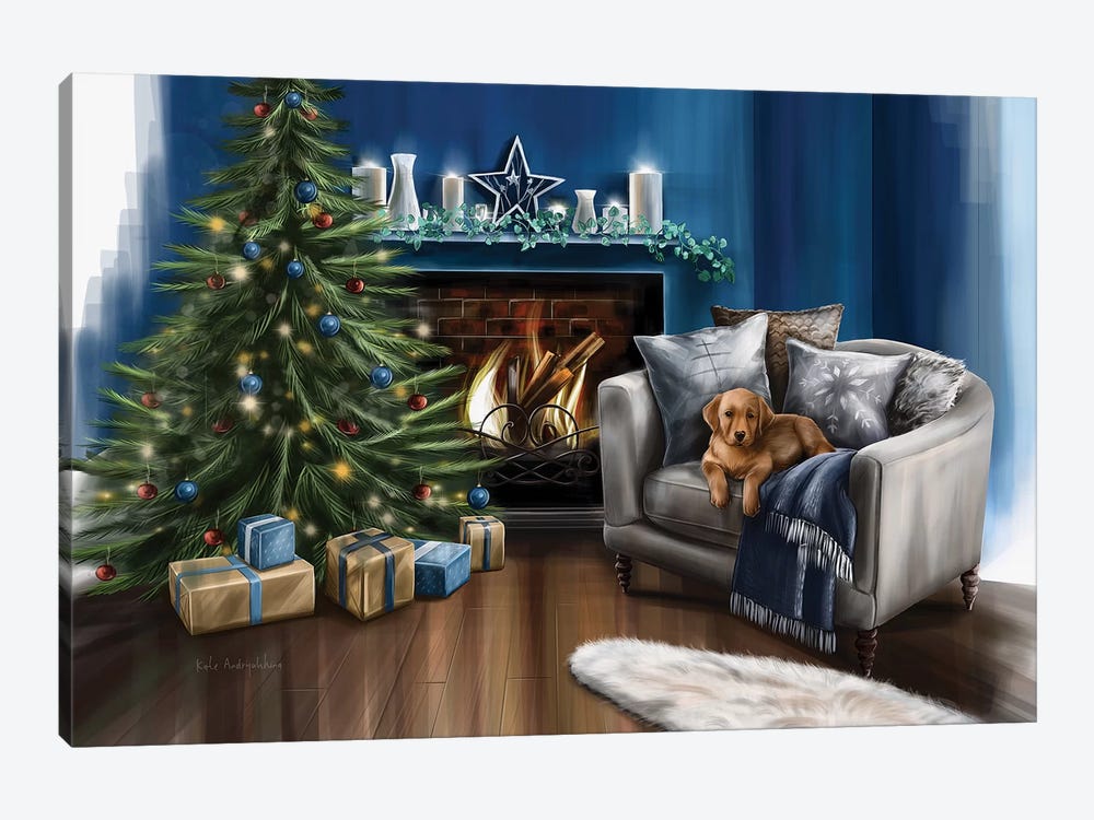 Marry Christmas by Kate Andryukhina 1-piece Canvas Art Print