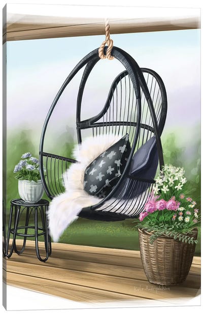 Swing Chair Canvas Art Print - Kate Andryukhina
