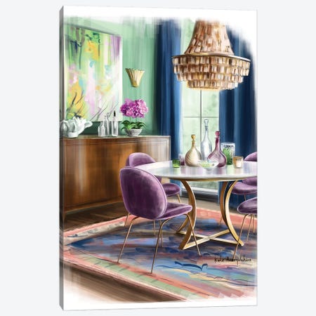 A Dining Area In A House Canvas Print #KAA4} by Kate Andryukhina Canvas Print