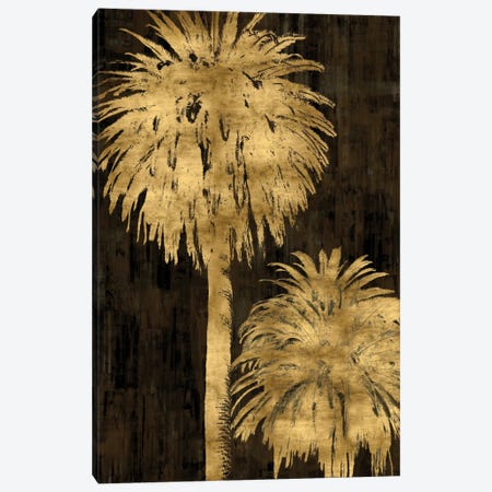 Golden Palms Panel I Canvas Print #KAB16} by Kate Bennett Art Print