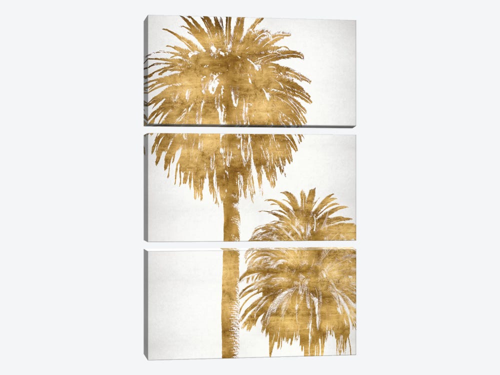 Golden Palms Panel III by Kate Bennett 3-piece Canvas Artwork