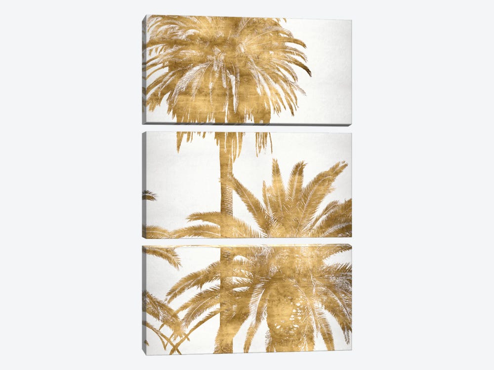 Golden Palms Panel IV by Kate Bennett 3-piece Art Print