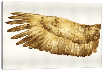 Golden Wing I Canvas Art Print - Wings Art