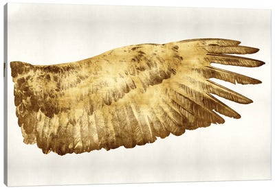 Golden Wing II Canvas Art Print - Wings Art