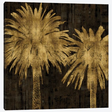 Palms In Gold II Canvas Print #KAB28} by Kate Bennett Art Print