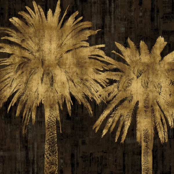 Kate Bennett: Palms In Gold II by Kate Bennett