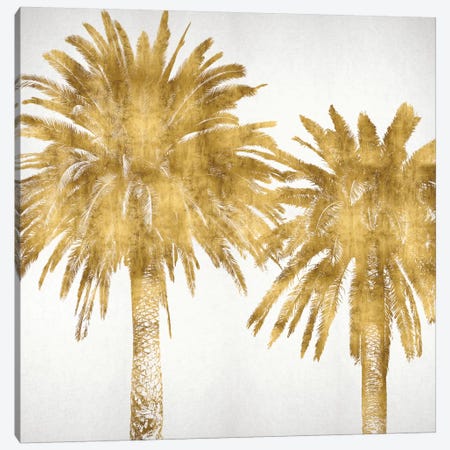 Palms In Gold IV Canvas Print #KAB30} by Kate Bennett Canvas Art