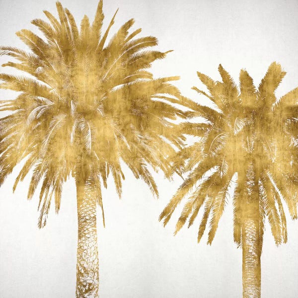 Kate Bennett: Palms In Gold IV by Kate Bennett