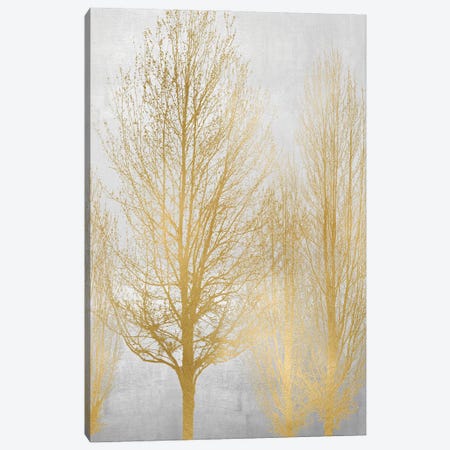 Gold Tree Panel I Canvas Print #KAB67} by Kate Bennett Canvas Art