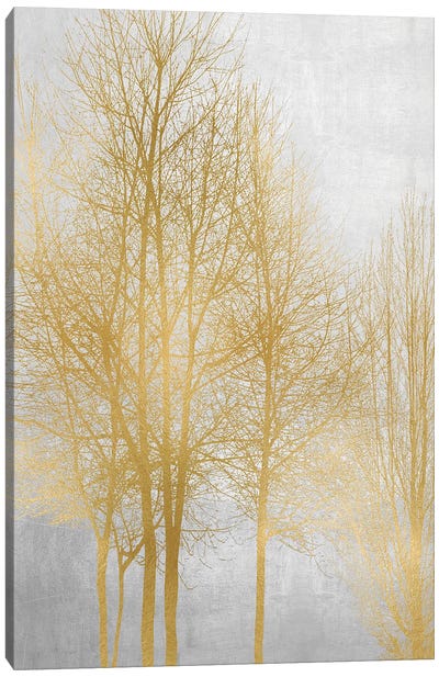 Gold Tree Panel II Canvas Art Print - Kate Bennett