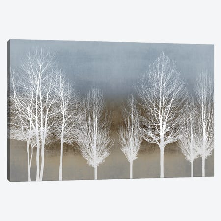 Trees On Brown And Blue Canvas Print #KAB86} by Kate Bennett Canvas Artwork