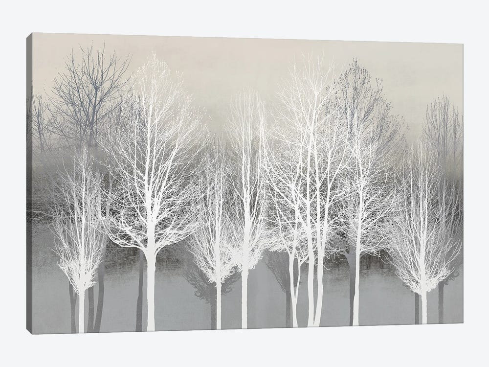 Trees On Gray by Kate Bennett 1-piece Canvas Art