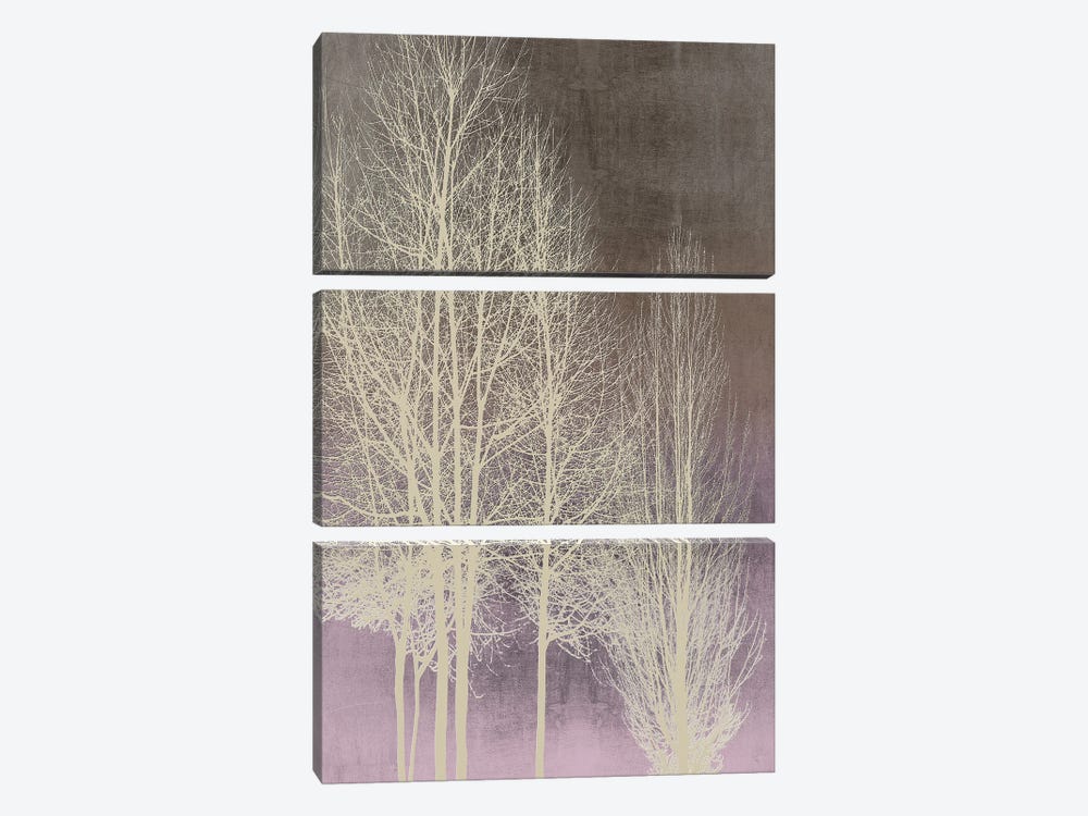 Trees On Pink Panel I by Kate Bennett 3-piece Canvas Artwork