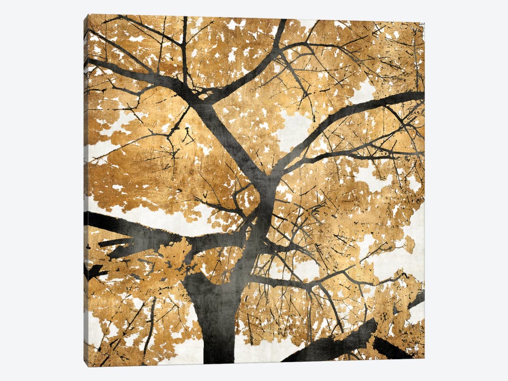 Golden Leaves by Kate Bennett 1-piece Canvas Art