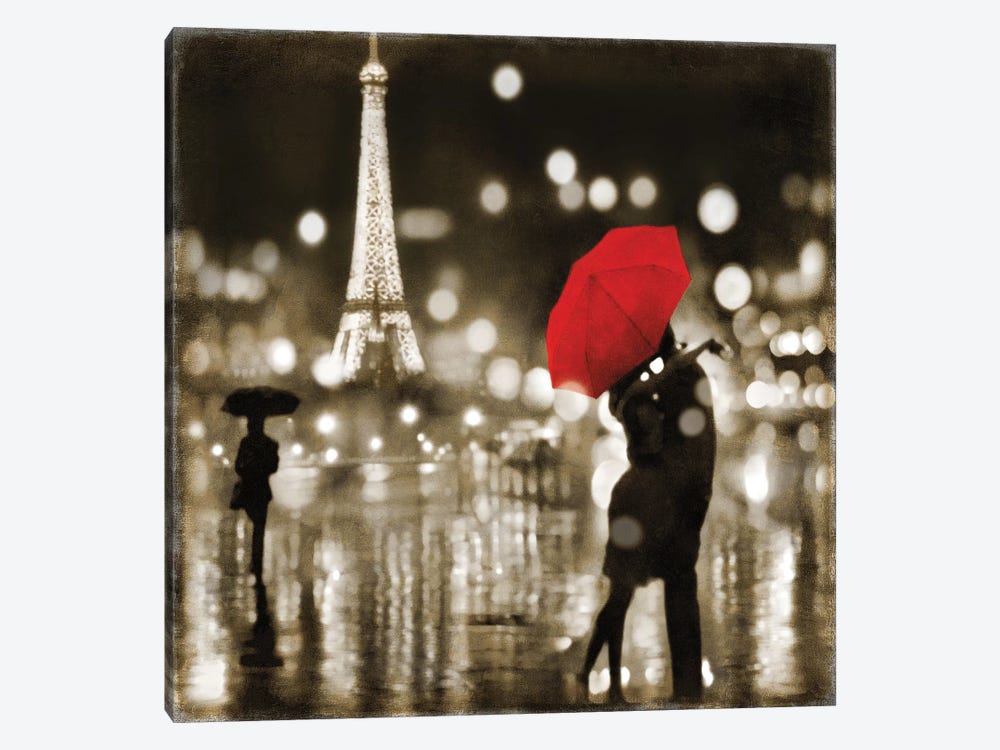 A Paris Kiss 1-piece Art Print