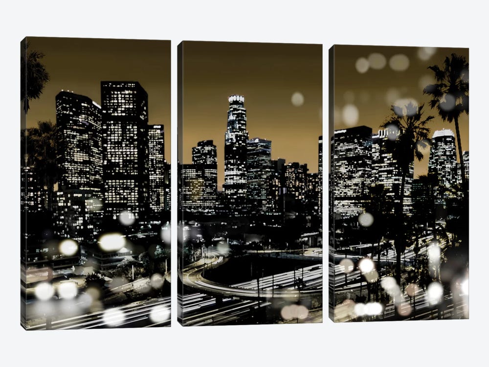 L.A. Nights I by Kate Carrigan 3-piece Canvas Art