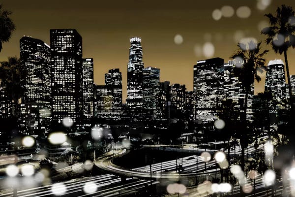 Los Angeles Skylines: L.A. Nights I by Kate Carrigan