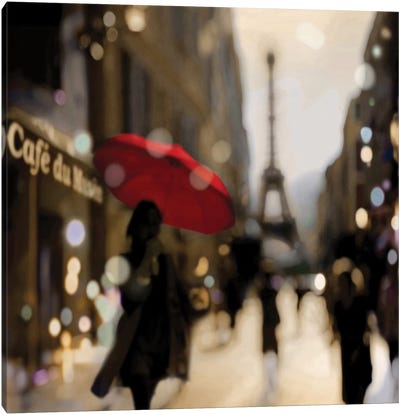 A Paris Stroll Canvas Art Print - Color Pop Photography