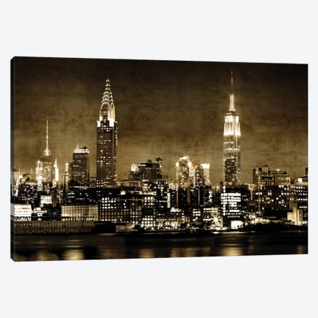 NYC In Sepia Canvas Print #KAC38} by Kate Carrigan Canvas Print