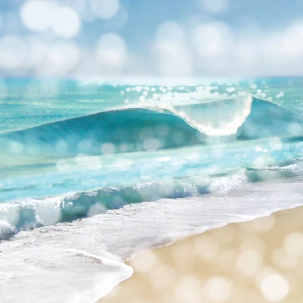 Large Coastal Art - Canvas Prints: Ocean Reflections I by Kate Carrigan