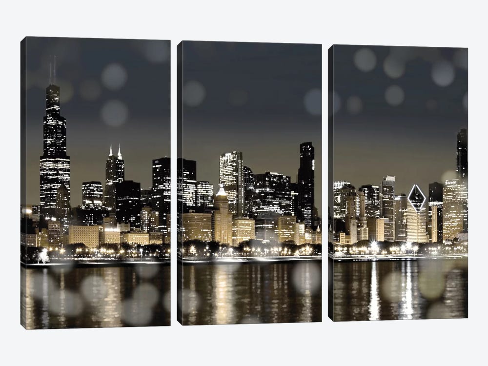 Chicago Nights I by Kate Carrigan 3-piece Art Print