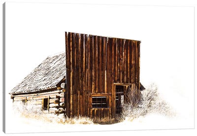 Ghost Town Canvas Art Print - Haunted House Art