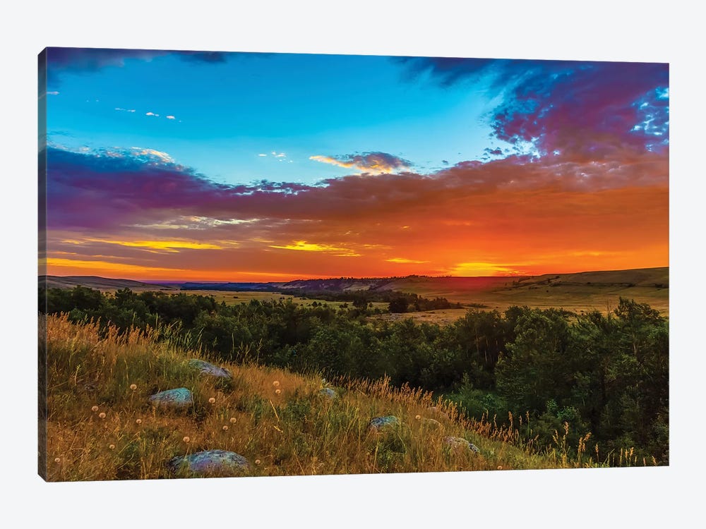 Montana Sunrise by Sarah Kadlecek 1-piece Canvas Print