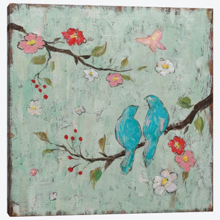 Love Birds I Canvas Print #KAF1} by Katy Frances Art Print