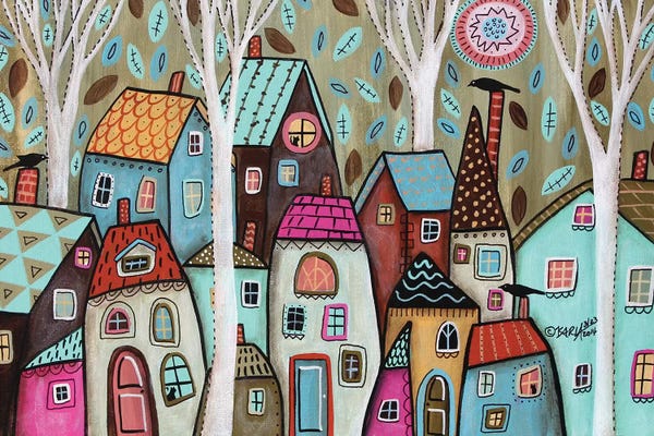 Aspen Trees | Birch Trees: Always Watching I by Karla Gerard