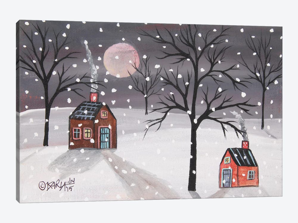 Snowy Night by Karla Gerard 1-piece Canvas Art Print