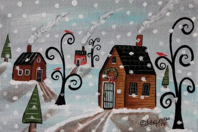 Snowy Sky by Karla Gerard framed wall art