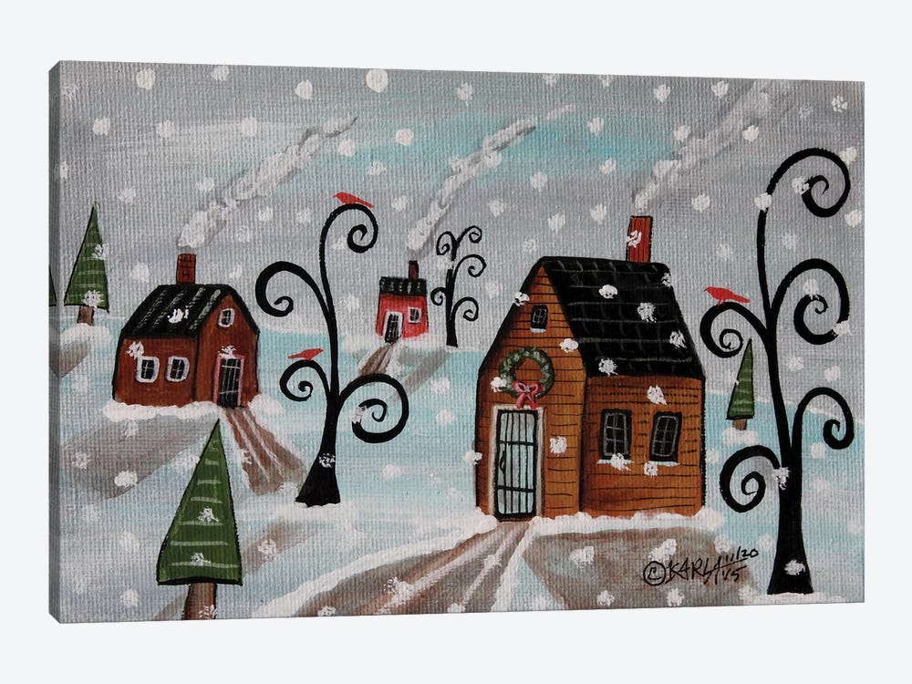 Snowy Sky by Karla Gerard 1-piece Canvas Artwork