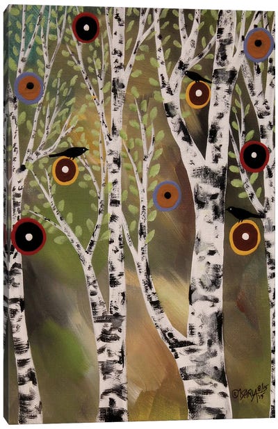 Birches I Canvas Art Print - Aspen and Birch Trees