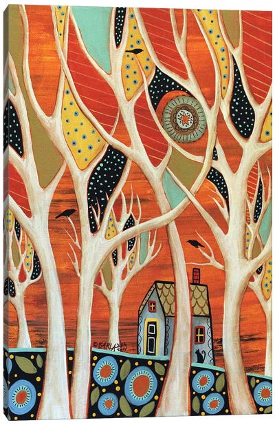 White Trees I Canvas Art Print - Karla Gerard