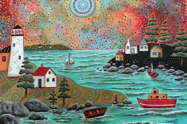 Lighthouses: Blue Sea by Karla Gerard