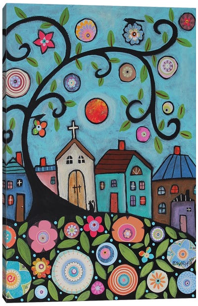 Church Cat Canvas Art Print - Karla Gerard